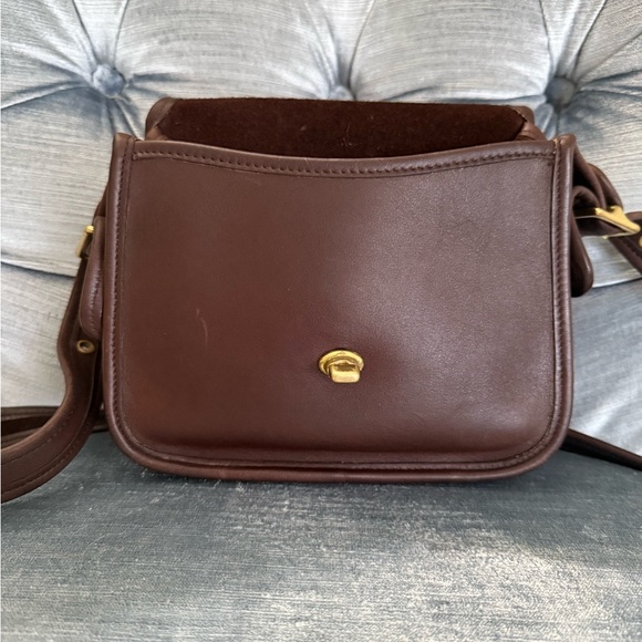 Vintage Coach Legacy Small Flap Field Bag 9965 in Mahogany with HangTag - Picture 10 of 14